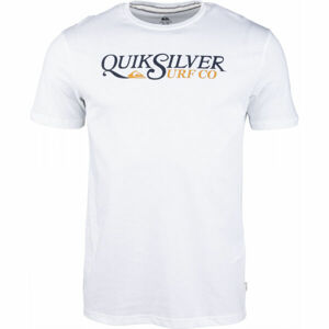 Quiksilver DENIAL TWIST SS Pánské triko, Bílá,Tmavě modrá, velikost L