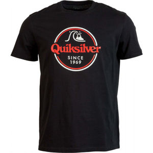 Quiksilver WORDS REMAIN SS Pánské triko, černá, velikost S