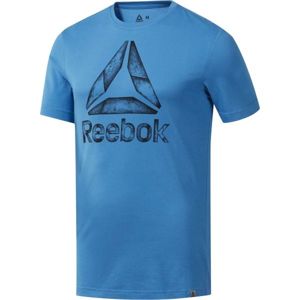 Reebok GLITCH.STRATA modrá XL - Pánské triko