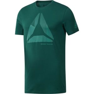 Reebok SHIFT BLUR TEE zelená 2XL - Pánské triko