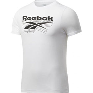 Reebok GS OPP TEE Pánské triko, Bílá,Černá, velikost XL