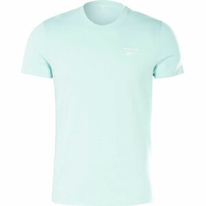 Reebok IDENTITY CLASSIC TEE Pánské triko, Světle modrá,Bílá, velikost S