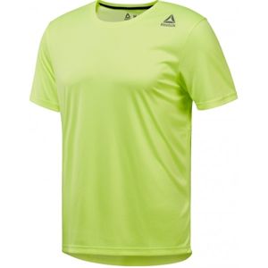 Reebok RUN SS TEE M světle zelená XL - Pánské sportovní tričko