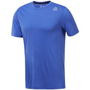 Reebok WORKOUT READY SUPREMIUM TEE modrá M - Pánské sportovní triko