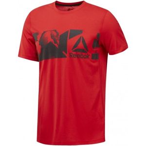Reebok WORKOUT READY SUPREMIUM TEE červená L - Pánské tričko