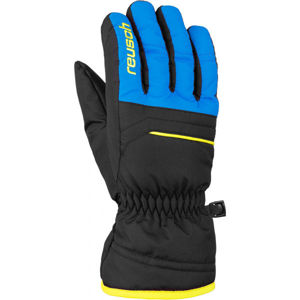Reusch REUSCH ALAN JUNIOR Zimní rukavice, Černá,Modrá,Žlutá, velikost 4