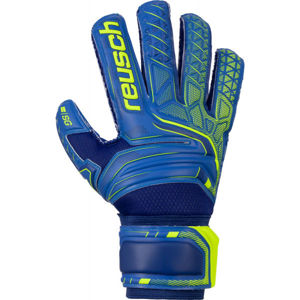 Reusch ATTRAKT SG EXTRA Pánské brankářské rukavice, Modrá,Reflexní neon,Tmavě modrá, velikost 9
