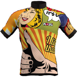Rosti POP ART žlutá XL - Pánský cyklistický dres