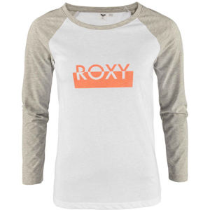 Roxy ABOUT LAST DANCE A Dámské tričko, Bílá,Šedá,Oranžová, velikost L