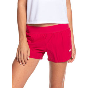 Roxy SUNNY TRACKS SHORT 2 Dámské šortky, Růžová,Bílá, velikost L