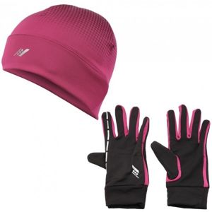 Rucanor SET LOAN A VINES růžová XS/S - Set rukavice a čepice