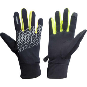Runto Běžecké rukavice Běžecké rukavice, černá, velikost S/M