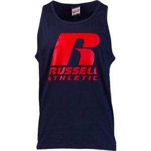 Russell Athletic LARGE PRINTED SINGLET tmavě modrá L - Pánské tílko