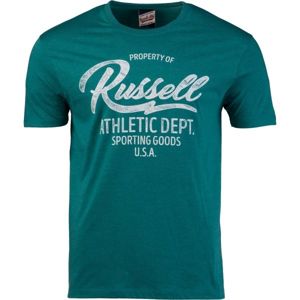 Russell Athletic PROPERTY TEE zelená M - Pánské tričko