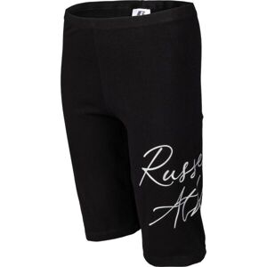 Russell Athletic BIKER SHORTS Dámské šortky, Černá,Bílá, velikost M