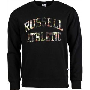 Russell Athletic CAMO PRINTED CREWNECK SWEATSHIRT černá M - Pánská mikina