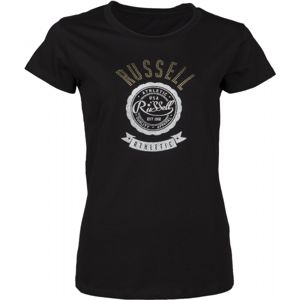 Russell Athletic PRINTED S/S TEE Dámské tričko, černá, veľkosť M