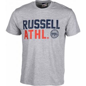 Russell Athletic S/S CREW NECK TEE šedá L - Pánské tričko