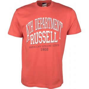 Russell Athletic S/S NECK CREW ATH DEPARTMENT červená XL - Pánské tričko