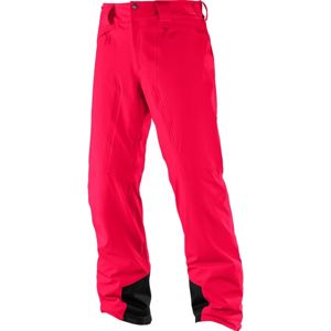 Salomon ICEMANIA PANT M červená XL - Pánské zimní kalhoty