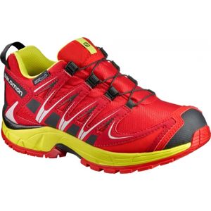 Salomon XA PRO 3D CSWP K červená 26 - Dětská běžecká obuv
