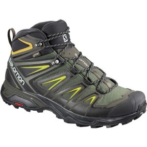 Salomon X ULTRA 3 MID GTX Pánská hikingová obuv, khaki, veľkosť 41 1/3
