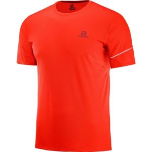 Salomon AGILE SS TEE M červená XL - Pánské běžecké tričko
