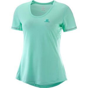 Salomon AGILE SS TEE W světle zelená XL - Dámské běžecké tričko