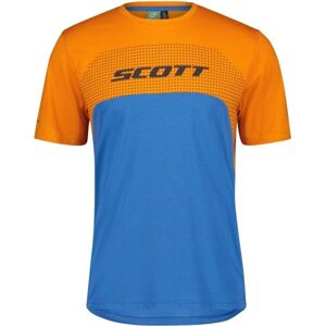 Scott TRAIL FLOW DRI SS Pánské cyklistické triko, modrá, velikost
