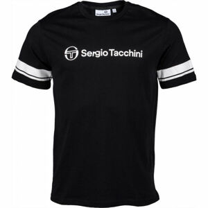 Sergio Tacchini ABELIA Pánské tričko, Černá,Bílá, velikost S