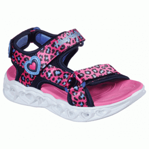 Skechers HEART LIGHTS růžová 28 - Dívčí blikající sandálky