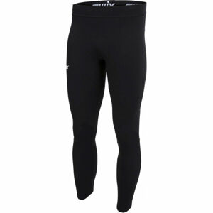 Swix FOCUS WARM TIGHTS Pánské prodyšné a hřejivé elastické kalhoty, černá, velikost