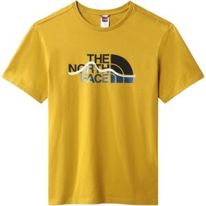 The North Face M MOUNTAIN LINE TEE MINERAL GOLD Pánské triko, žlutá, velikost S