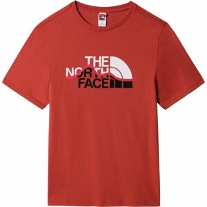 The North Face S/S MOUNT LINE TEE Pánské tričko, červená, velikost 2XL