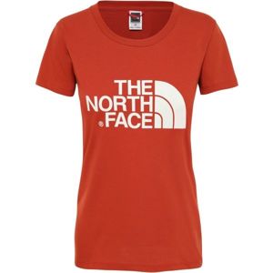 The North Face S/S EASY TEE červená XS - Dámské tričko