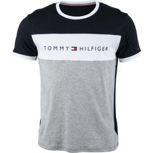 Tommy Hilfiger CN SS TEE LOGO FLAG Pánské tričko, modrá, veľkosť XL