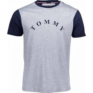 Tommy Hilfiger CN SS TEE LOGO Pánské tričko, černá, velikost M
