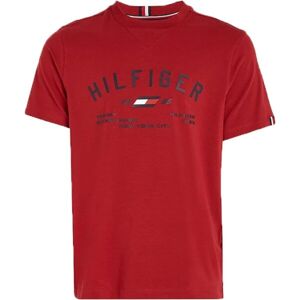 Tommy Hilfiger GRAPHIC S/S TEE Pánské tričko, červená, velikost XL