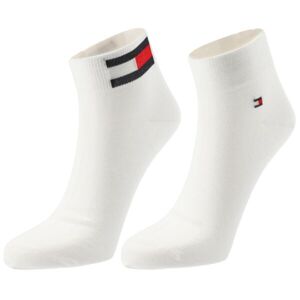 Tommy Hilfiger MEN QUARTER 2P FLAG Pánské ponožky, černá, veľkosť 39-41