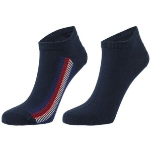 Tommy Hilfiger MEN SNEAKER 2P GLOBAL RIBBON Pánské ponožky, tmavě modrá, velikost