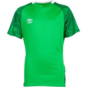 Umbro FRAGMENT JERSEY SS JNR Dětské sportovní triko, Zelená,Bílá, velikost XL