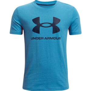 Under Armour SPORTSTYLE LOGO Chlapecké triko, modrá, veľkosť XL