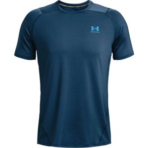Under Armour HG ARMOUR FITTED Pánské triko s krátkým rukávem, modrá, veľkosť M