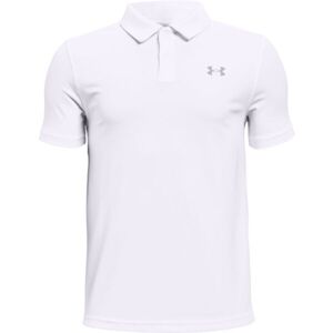 Under Armour PERFORMANCE POLO Chlapecké golfové triko, bílá, velikost XL