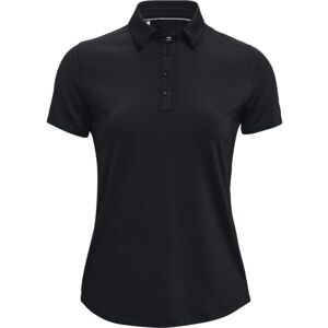 Under Armour ZINGER SHORT SLEEVE POLO Dámské golfové polo triko, černá, velikost L