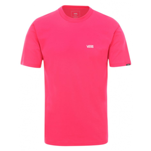 Vans MN LEFT CHEST LOGO TEE růžová XL - Pánské triko