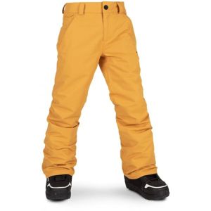 Volcom FREAKIN SNOW CHINO Chlapecké lyžařské/snowboardové kalhoty, žlutá, velikost XS