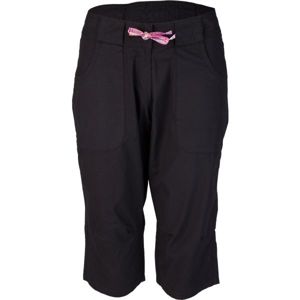 Willard LENTIL Dámské plátěné 3/4 kalhoty, Černá,Růžová, velikost 42