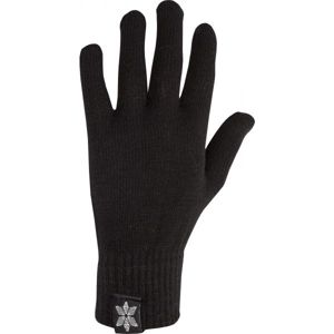 Willard LODALO Dámské pletené rukavice, černá, velikost UNI