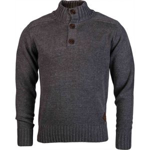 Willard DELL šedá XL - Pánský pletený svetr